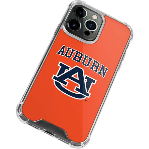 Auburn University AU Orange iPhone 14 Pro Clear Case